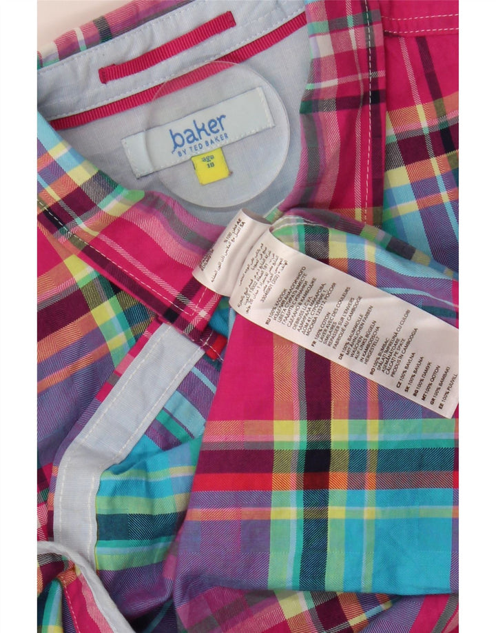 TED BAKER Flanelska košulja za dječake 9-10 godina, pamuk u više boja