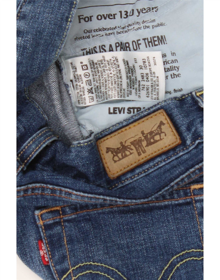 Levi's ženske kapri traperice W30 L18 plavi pamuk