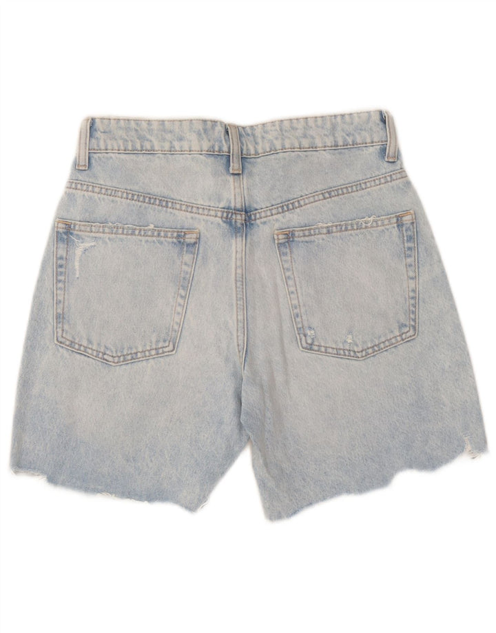 Zara ženske kratke traper kratke hlače EU 36 XS W26 plavi patchwork pamuk