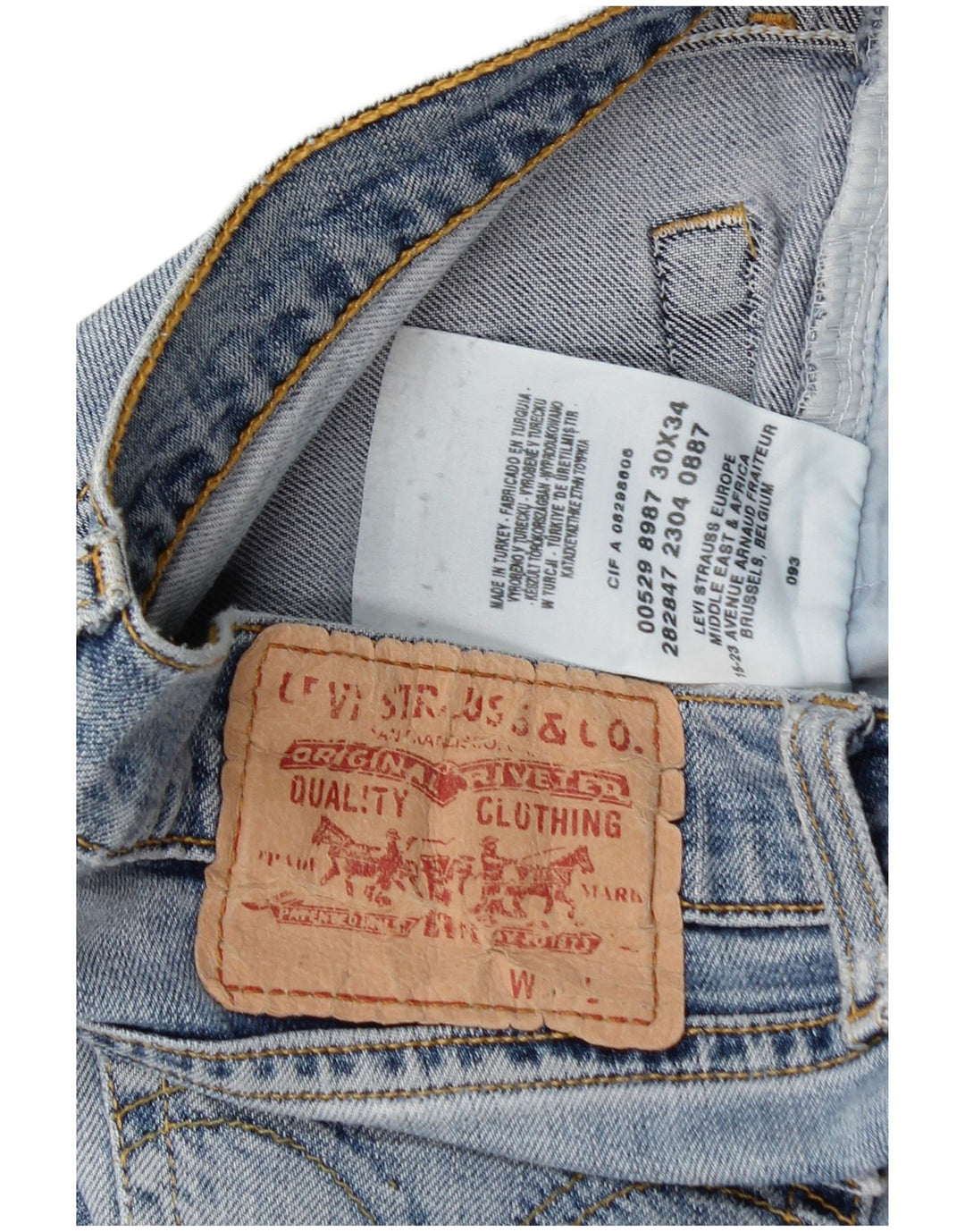 Levi's Ženske Bootcut traperice W30 L32 Plavi pamuk