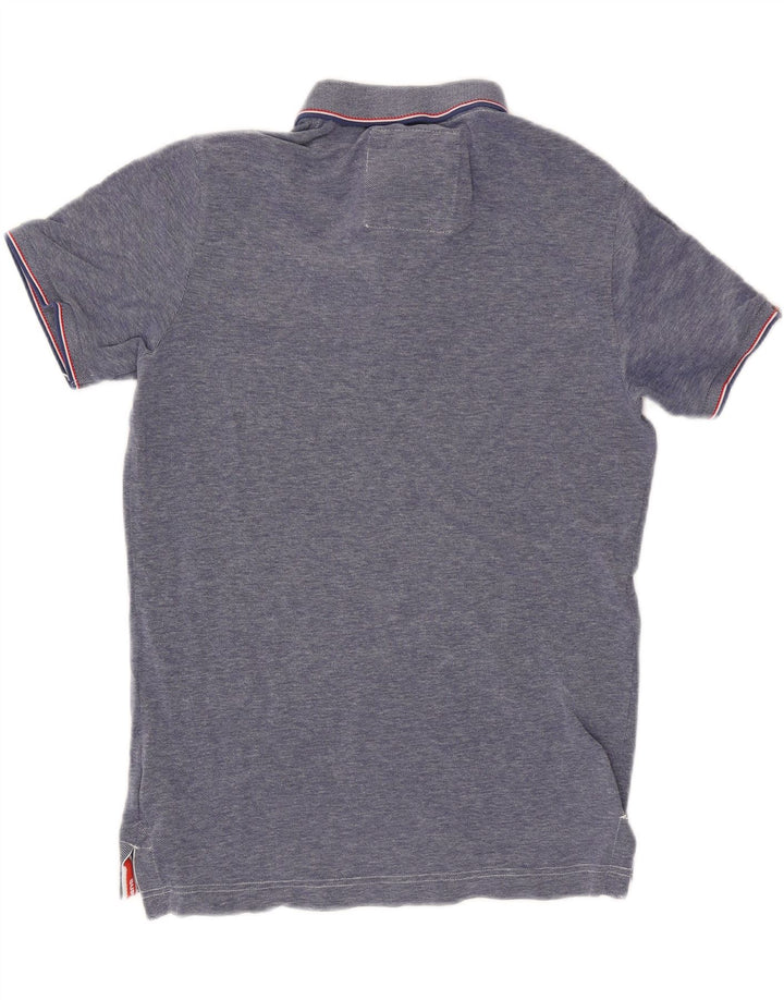 Superdry muška polo majica Srednje plavi pamuk
