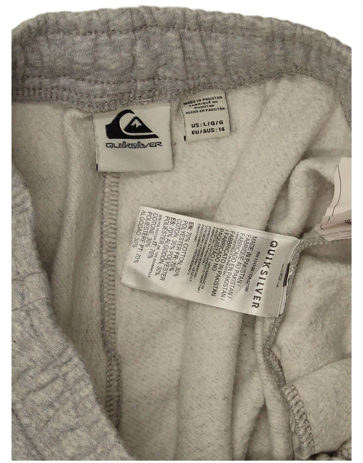 QUIKSILVER Trenirka za dječake Graphic Hlače Joggers 13-14 godina velike sive