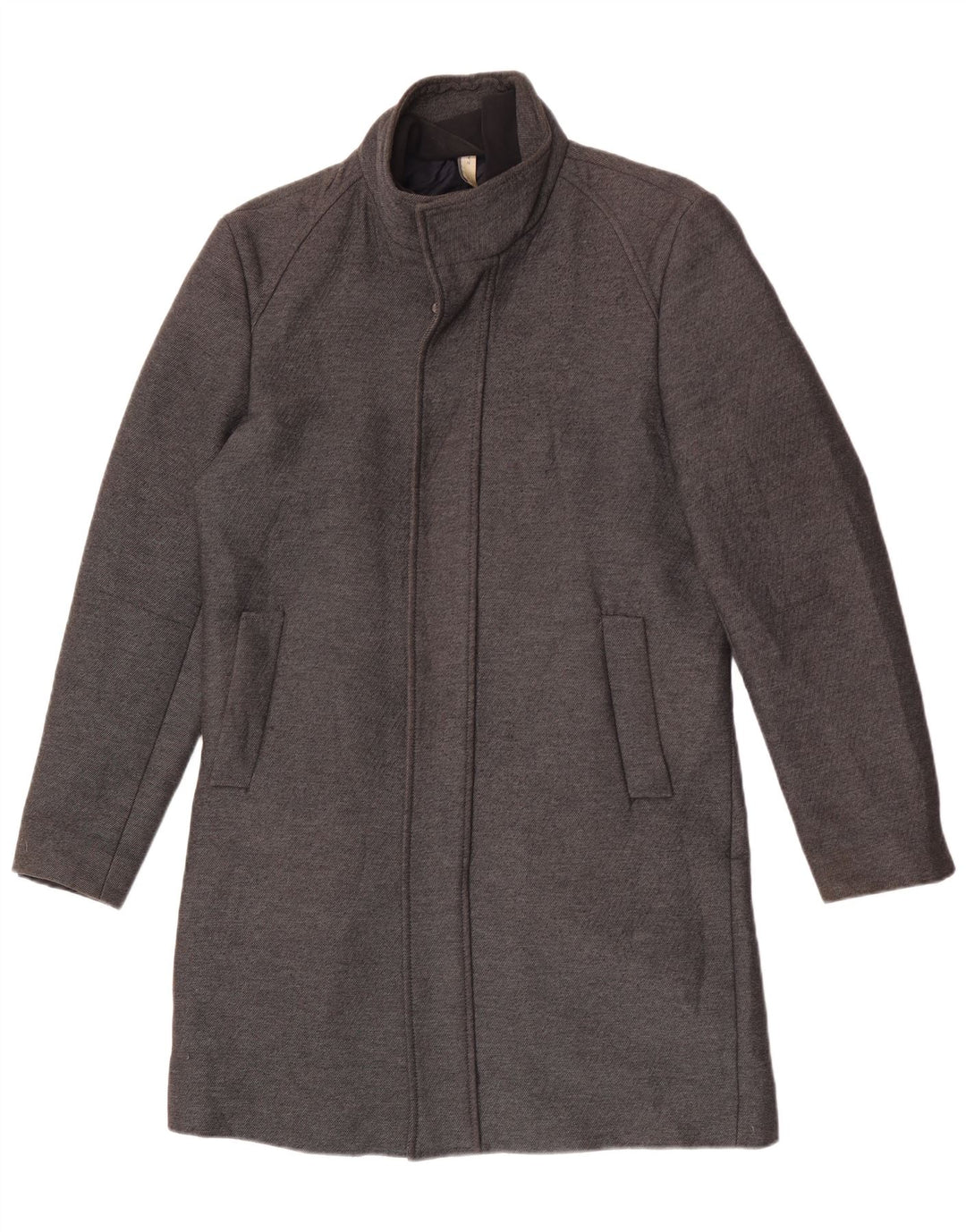 Zara Mens Overcoat UK 40 Large Grey