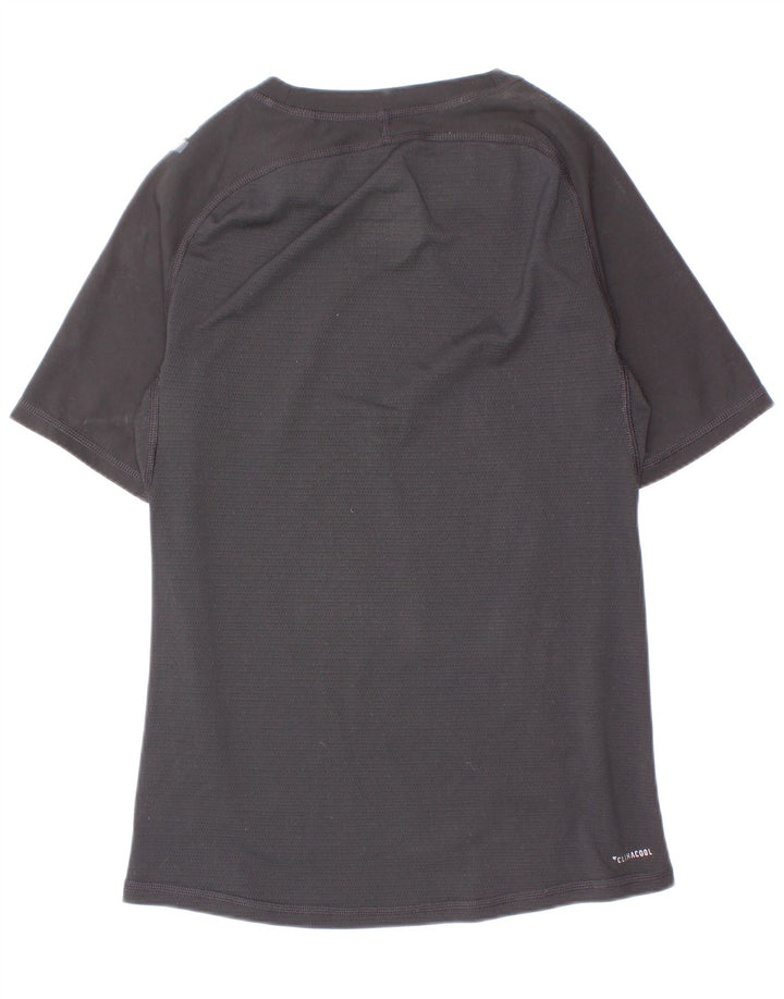 Adidas Boys Climacool T-Shirt Top 11-12 Years Black Poliester