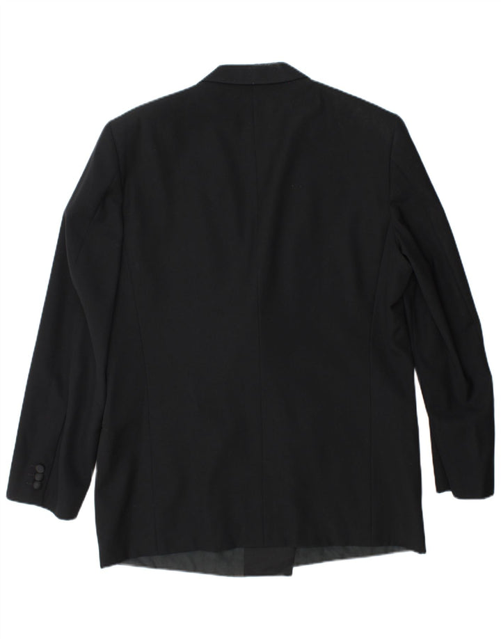 Egon Von Furstenberg Mens UK 40 Large W32 L32 Crna djevičanska vuna