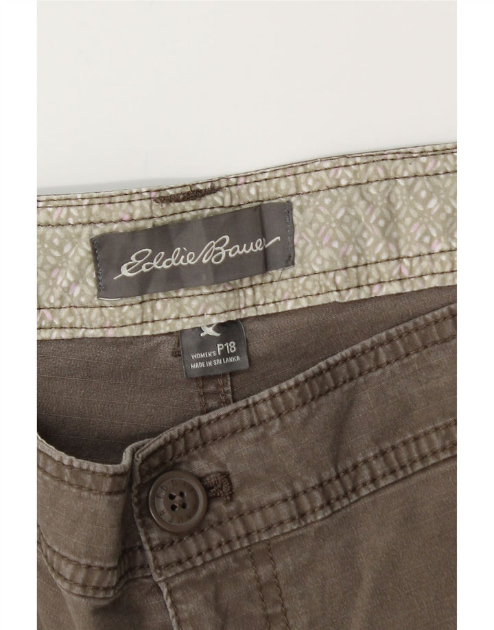 Eddie Bauer ženske kargo kratke hlače US 18 2XL W40 sivi pamuk