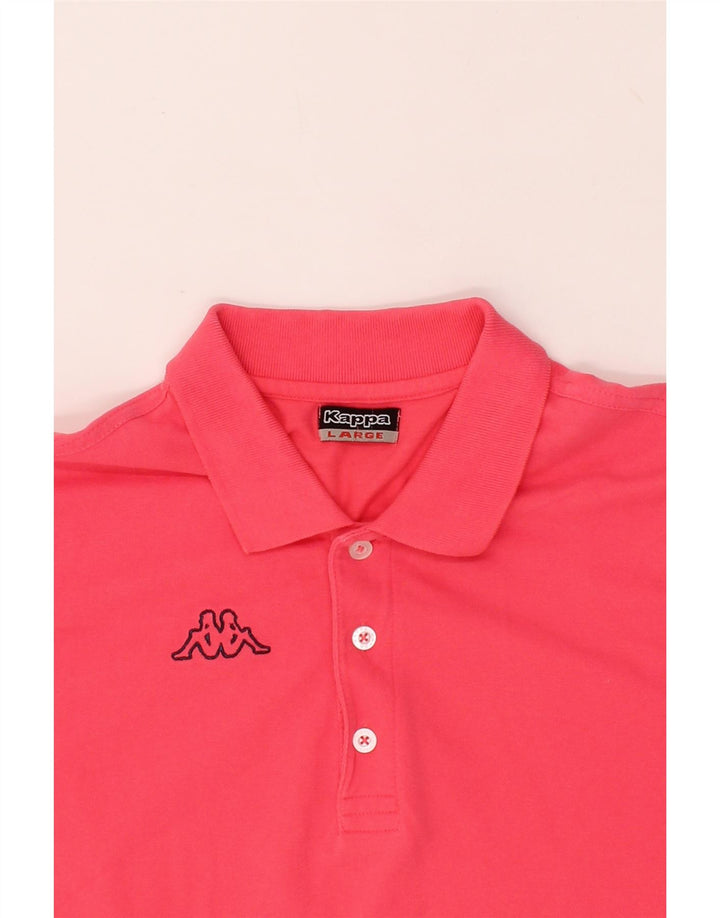 KAPPA Mens Polo Shirt Large Pink Cotton Vintage Kappa and Second-Hand Kappa from Messina Hembry 