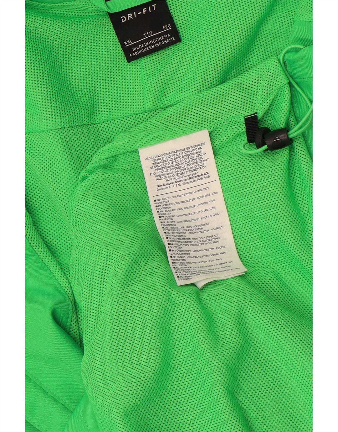 Nike Dri Fit gornja jakna za trenirku 2XL zeleni poliester u boji