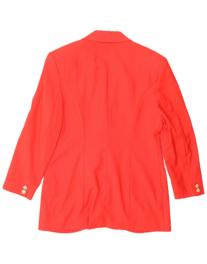 VINTAGE Ženska dvodijelna suknja s 2 gumba IT 44 Srednja W26 Crvena vuna