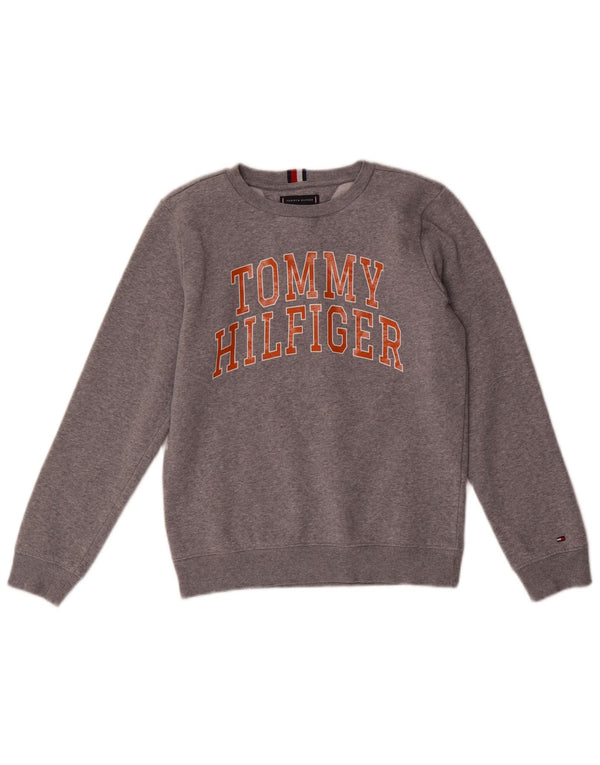 Tommy Hilfiger Boys Sweatshirt džemper 11-12 godina sivi pamuk