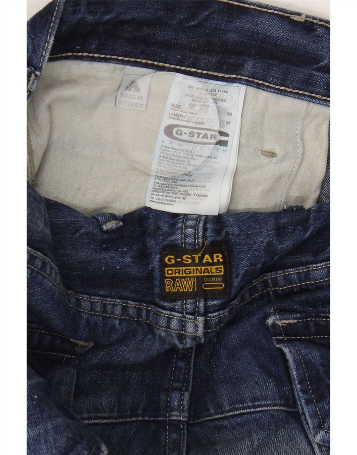 G-Star muške ravne traperice W36 L32 plavi patchwork pamuk