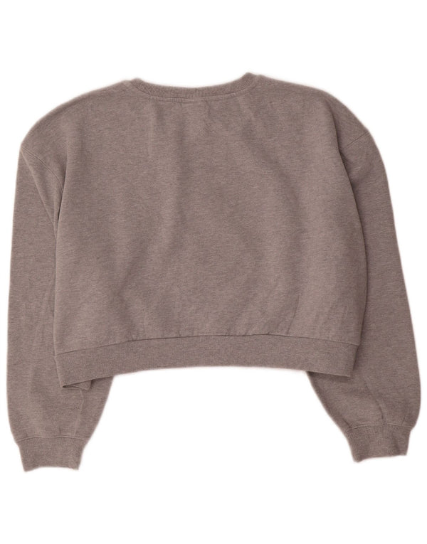 Ellesse Ženska prekomjerna majica s kratkim crtanim majicama UK 14 Large Grey