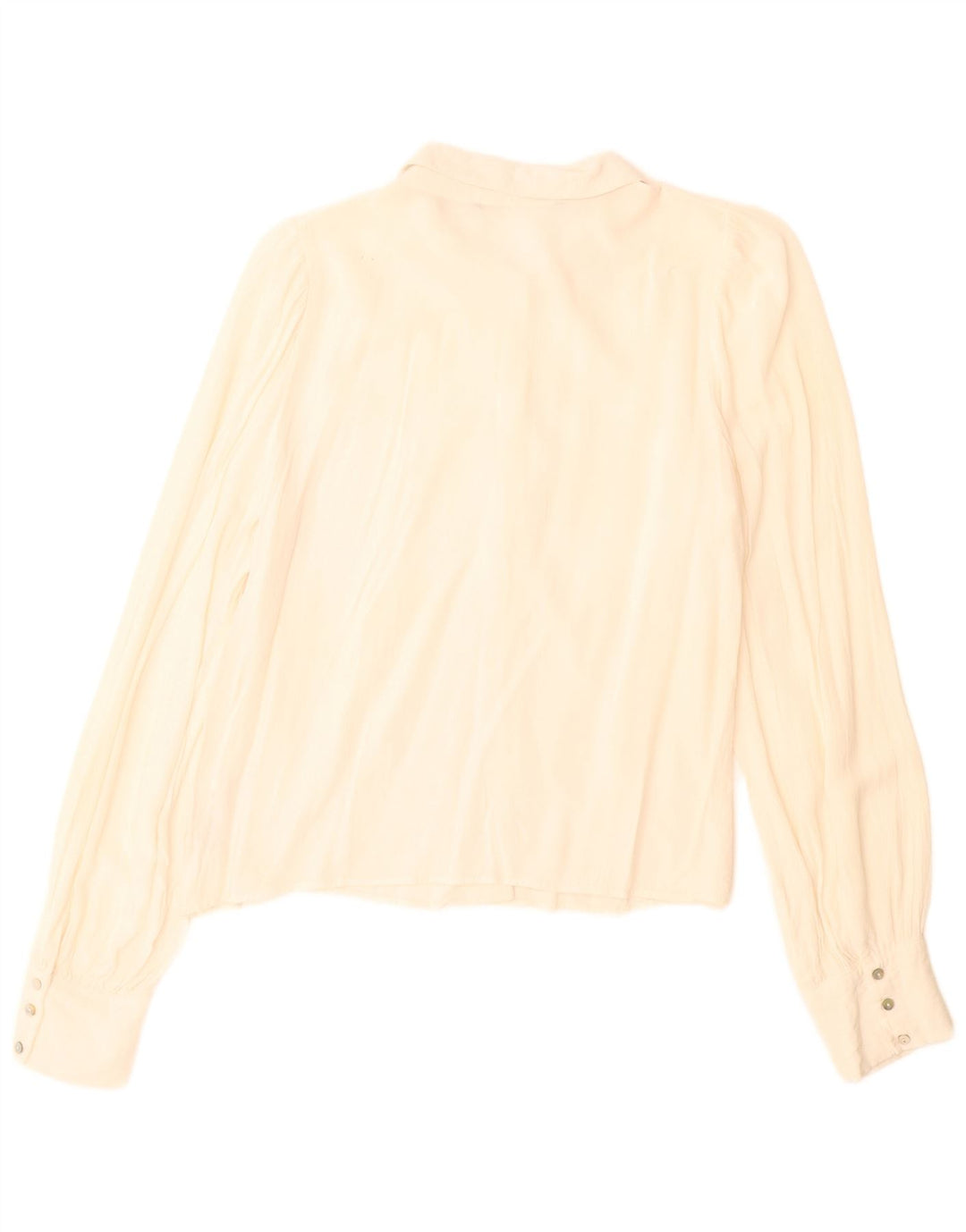 Zara ženska košulja UK 14 srednje bijele djevičanske vune