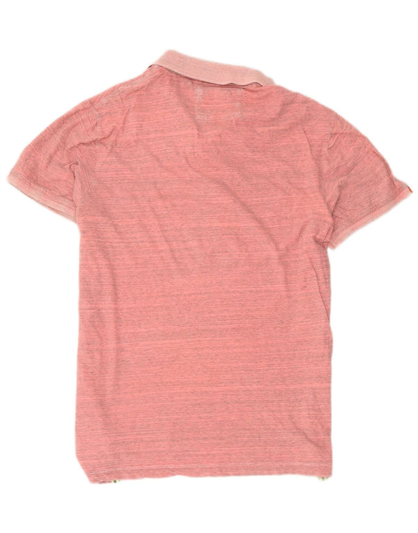 Superdry muška polo majica 2XL ružičasti flekasti pamuk