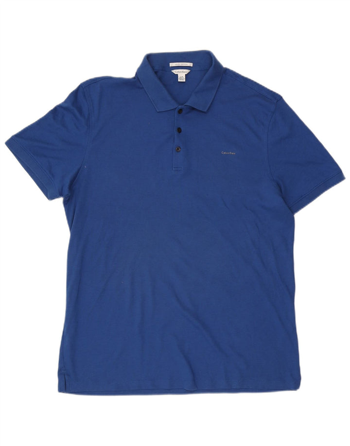 CALVIN KLEIN Muška polo majica Large Blue Pamuk
