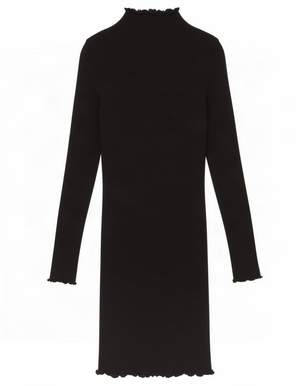 Zara Womens Long Sleeve Bodycon Dress UK 10 Small Black