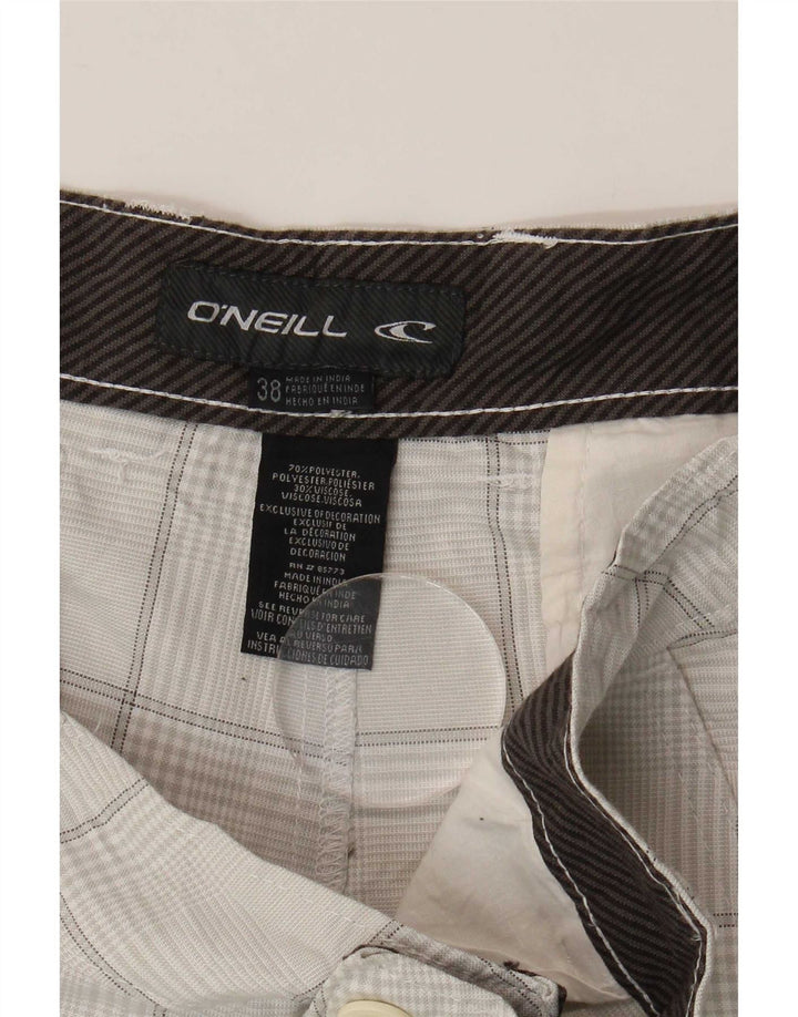 O'Neill muške chino kratke hlače W38 XL sivi karirani poliester