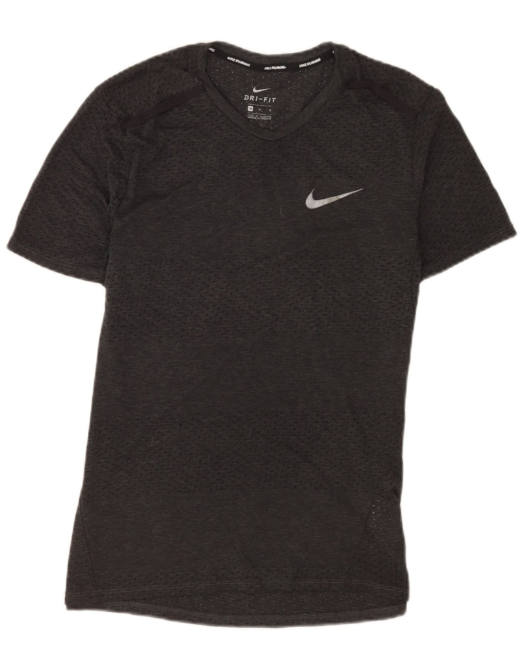 Nike Dri Fit majica kratkih rukava srednje sivi poliester