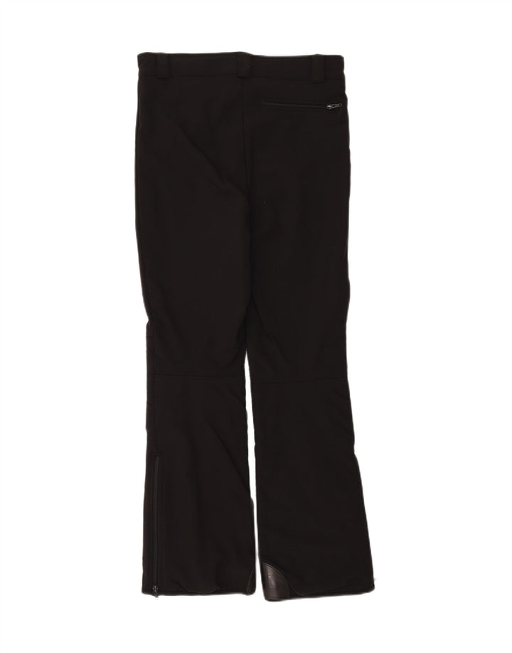 FILA Womens Graphic Bootcut Windbreaker Trousers W30 L28 Black Polyamide