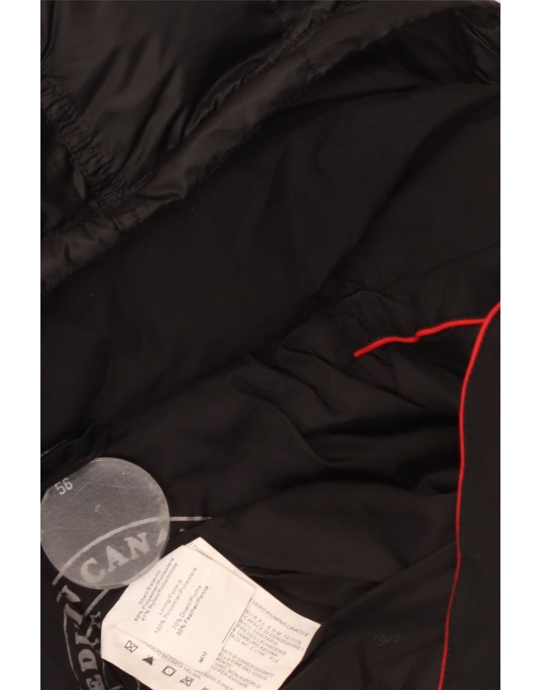 CANADIENS muška podstavljena jakna s kapuljačom IT 56 3XL crni poliester