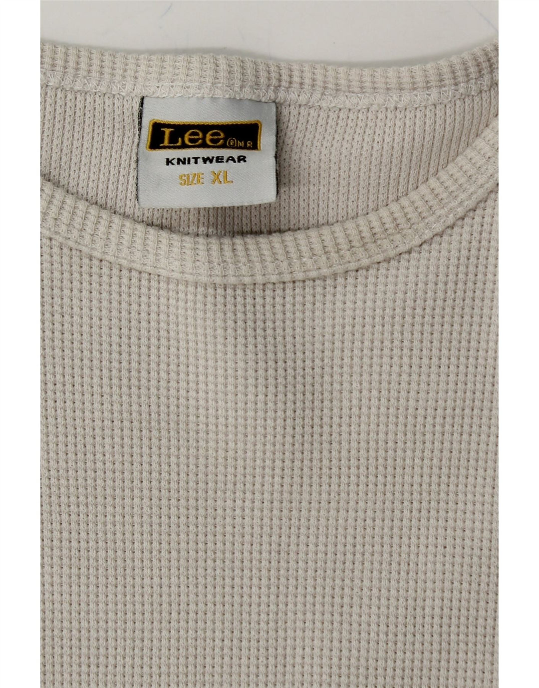 LEE Mens T-Shirt Top XL White Cotton Vintage Lee and Second-Hand Lee from Messina Hembry 