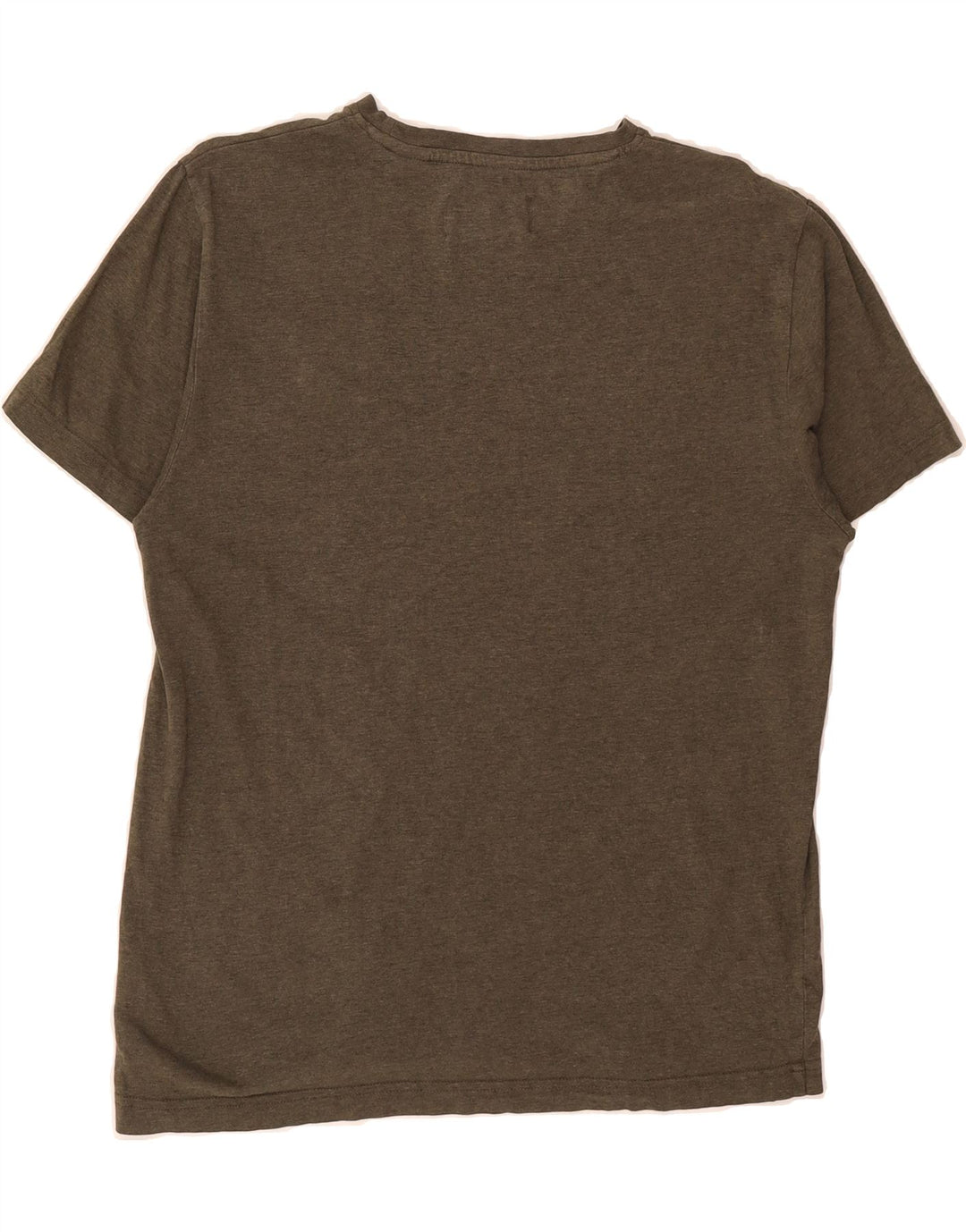 PENGUIN Womens T-Shirt Top UK 14 Medium Khaki Cotton Vintage Penguin and Second-Hand Penguin from Messina Hembry 