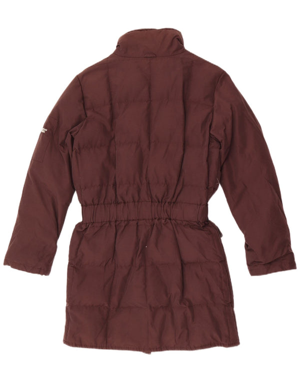 Woolrich ženski podstavljeni kaput UK 10 Mali smeđi pamuk
