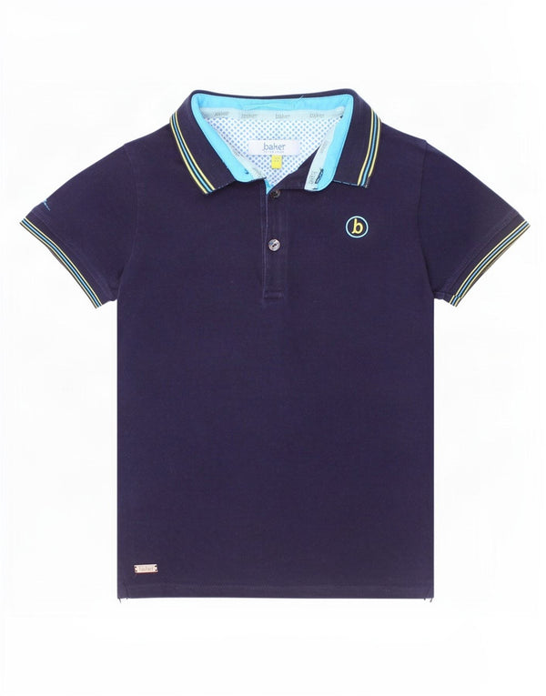 Ted Baker Polo majica za dječake 6-7 godina, tamnoplavi pamuk na pruge