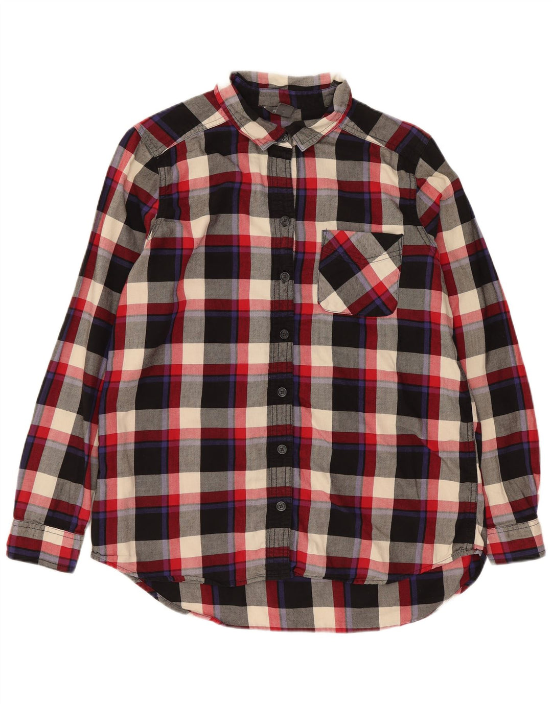 EDDIE BAUER Ženska flanelska košulja UK 14 srednje šareni karirani pamuk