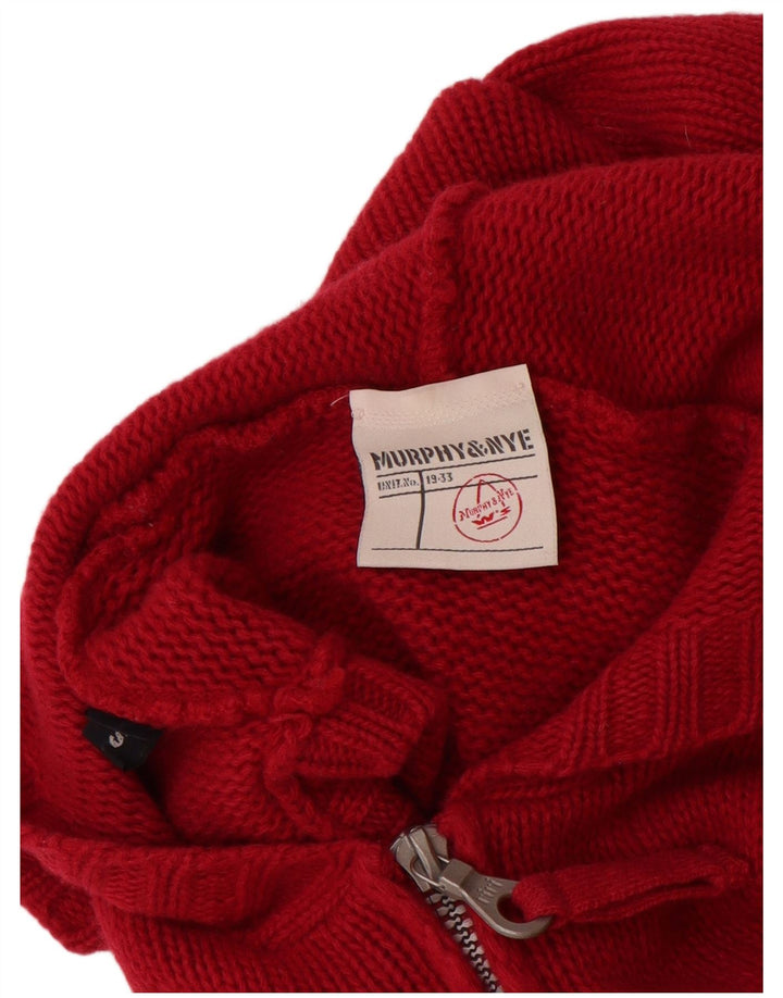 MURPHY & NYE Ženska vesta s kapuljačom UK 10 Mala bordo