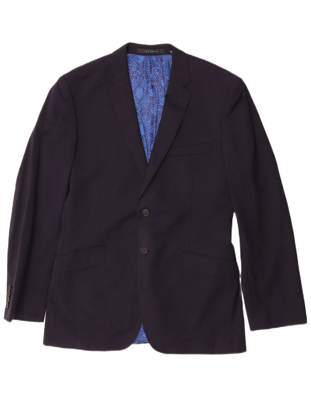 Ted Baker Muška jakna s 2 gumba US 40 Large tamnoplava vuna