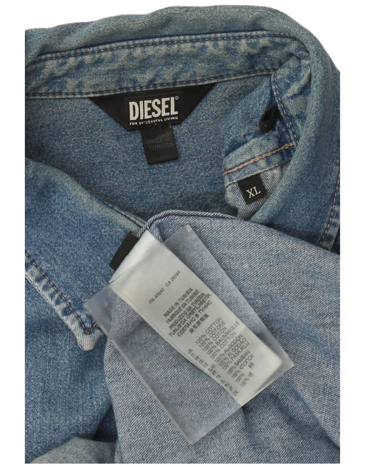 Diesel muška traper košulja XL plavi pamuk