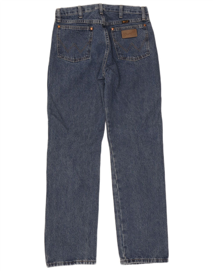 Wrangler muške ravne traperice W32 L32 plavi pamuk
