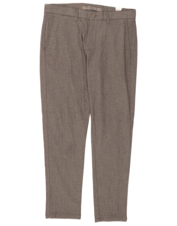 Zara muške uske chino hlače EU 38 male W30 L27 sivi poliester