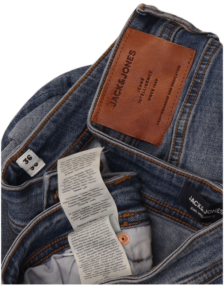 Jack & Jones Muške Tim Straight Jeans W36 L30 Plavi pamuk
