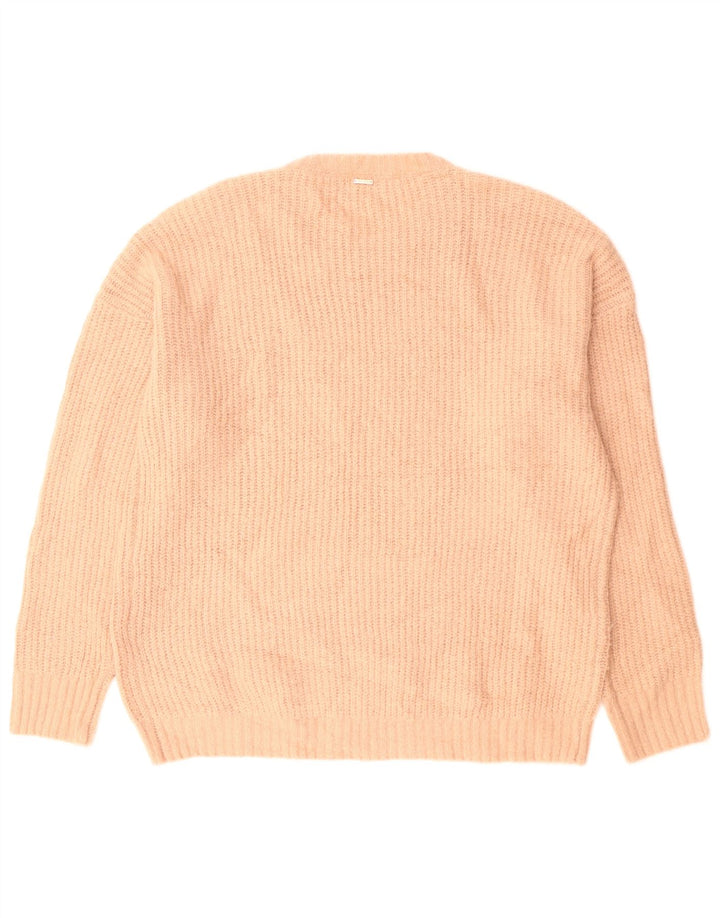 Volcom ženski džemper s okruglim izrezom UK 12/14 Srednje ružičasta