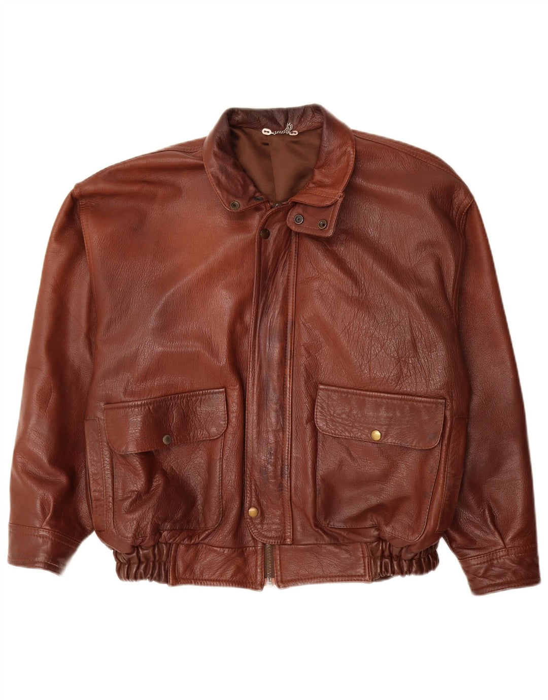 Vintage muška kožna jakna UK 40 Large Brown