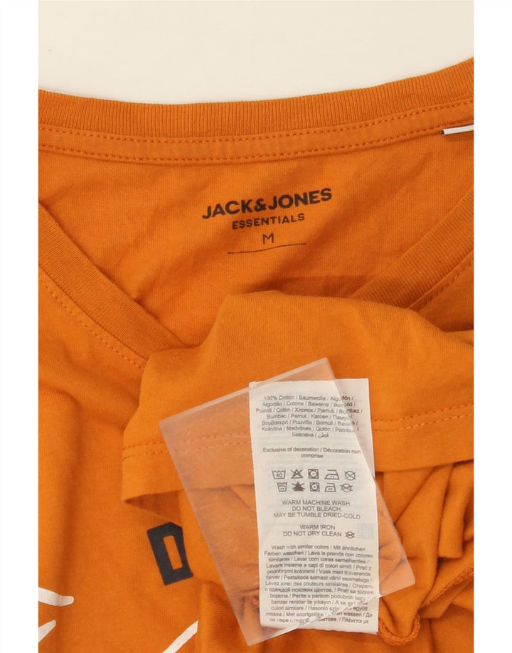 JACK & JONES Muška majica kratkih rukava srednje veličine, narančasta, pamuk