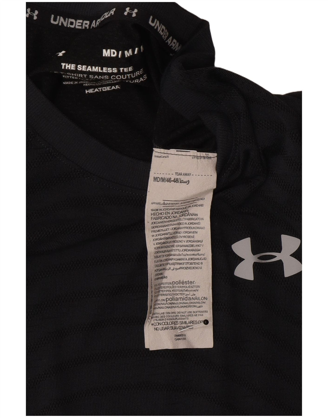 Under Armour muška majica Heat Gear Top srednje sivi prugasti poliester