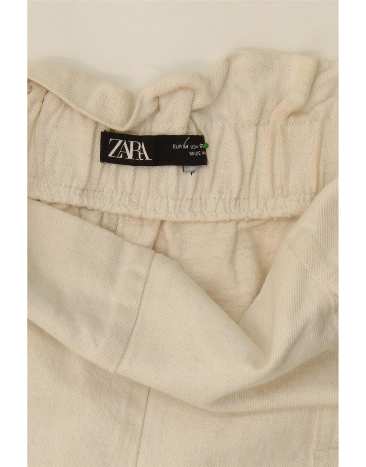 ZARA Womens Casual Shorts Medium W30  Beige Vintage Zara and Second-Hand Zara from Messina Hembry 