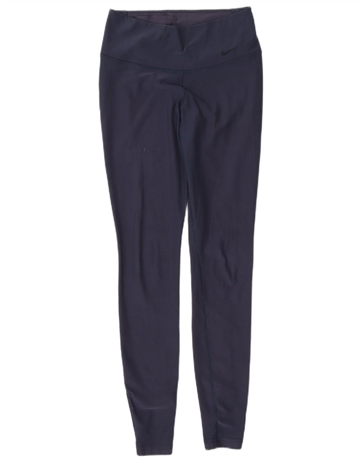 NIKE ženske Dri Fit tajice UK 6 XS tamnoplavi poliester
