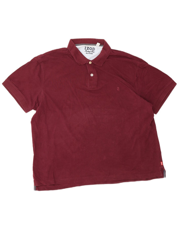 IZOD Muška Herritage Fit polo majica 2XL Bordo
