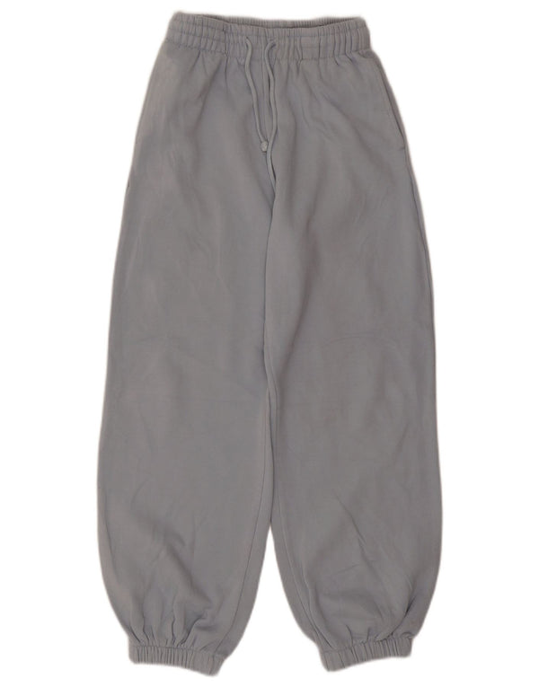 Zara Womens Tracksuit Trousers Trousers UK 8 Small Blue Cotton