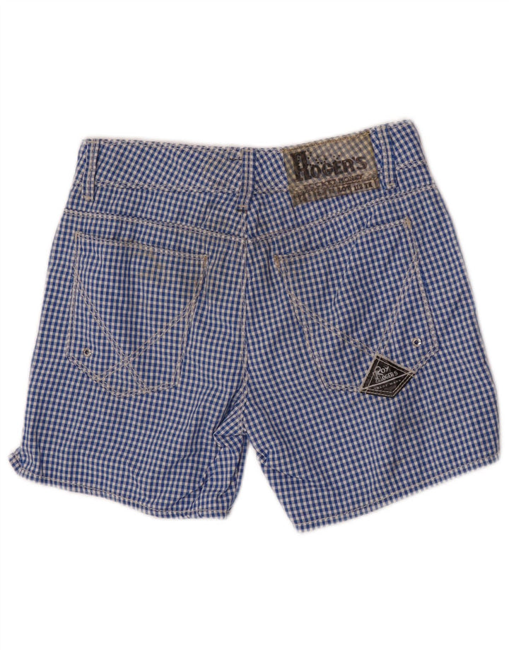 Roy Rogers chino hlače za dječake 11-12 godina W26 plavi gingham poliamid