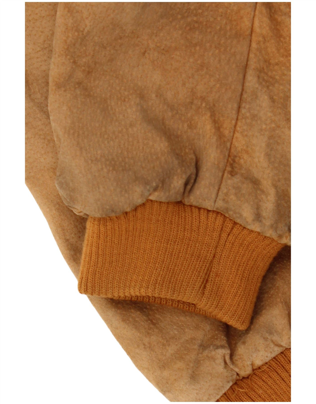 TALLY HO ženska prekomjerna bomber jakna od brušene kože UK 10 Mala smeđa