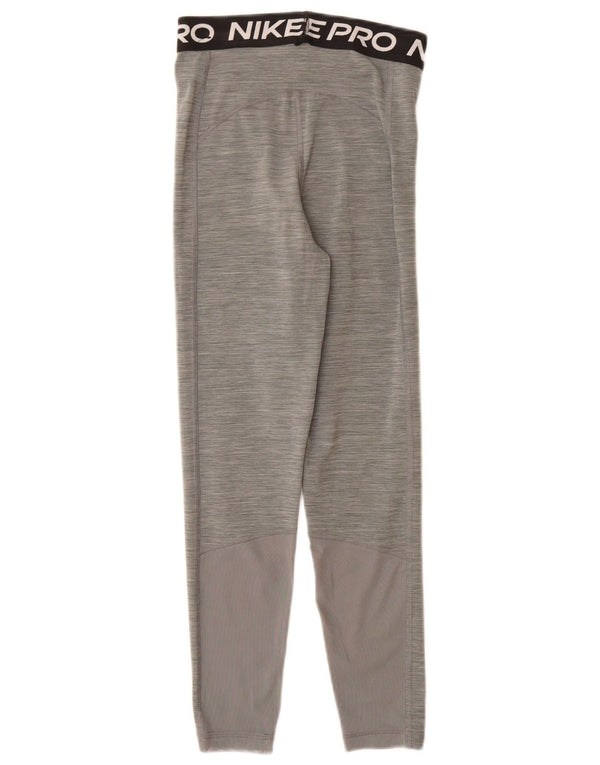 Nike Ženske Dri Fit grafičke tajice UK 6 XS sivi poliester