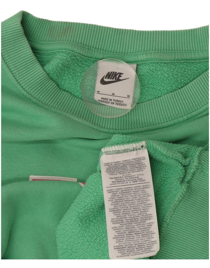 Nike Ženska grafička prevelika trenirka UK 14 srednje zelene pamučne boje