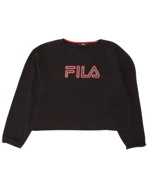 Fila Ženska kratkotrajna majica s motivom UK 16, velika crna