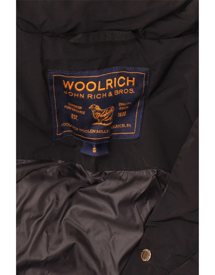 Woolrich Ženska podstavljena jakna s kapuljačom UK 10 Mala crna poliesterska