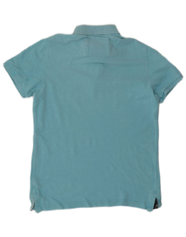 Superdry Mens Graphic Polo Shirt XL Blue Cotton